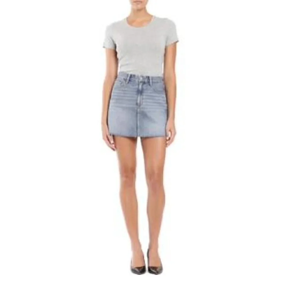 NWT MAVI JEANS Lindsay Cutoff Raw Hem Denim Miniskirt Indigo Size XS MSRP $88
